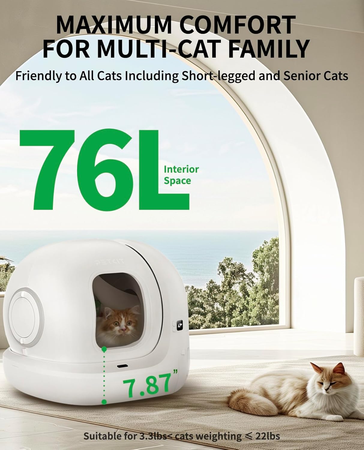 Automatic Odor-Free Smart Cat Litter Box