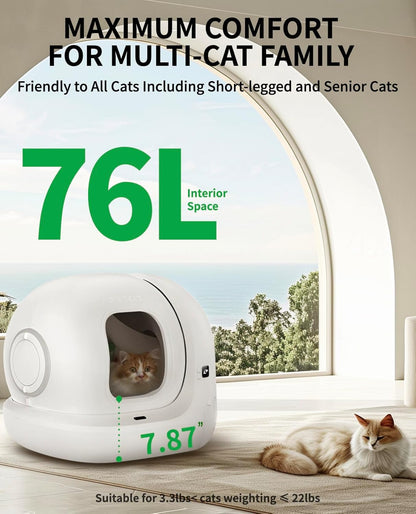 Automatic Odor-Free Smart Cat Litter Box
